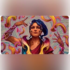 The Lost Caverns of Ixalan Saheeli MTG Artwork Playmat for Computer or Gaming